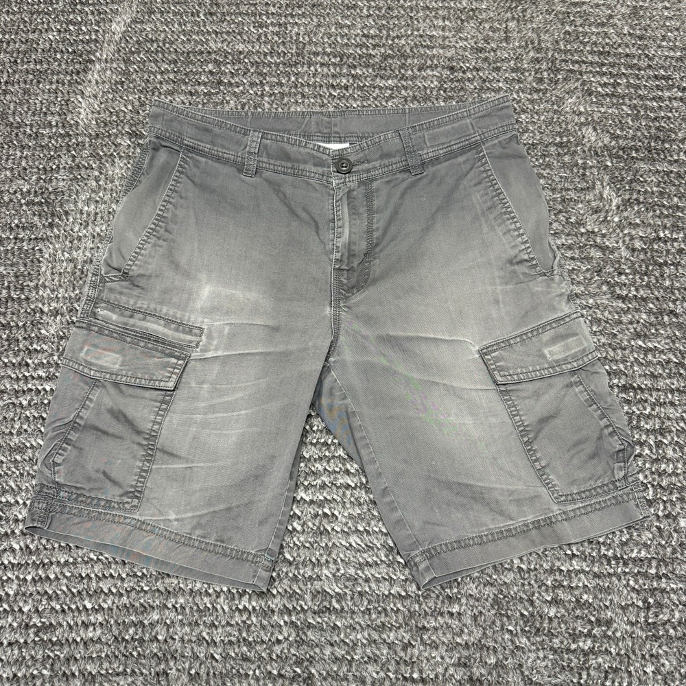 Columbia Mens Cargo Shorts 32W Gray Outdoor Hiking Gorpcore Style Pockets